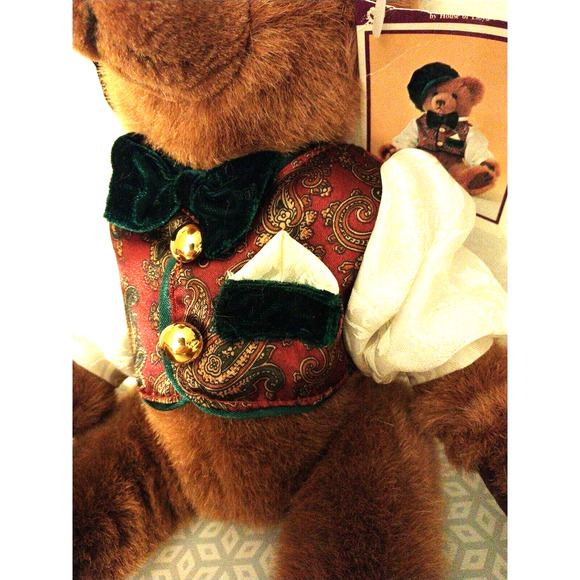 Vintage Fine Toy Company REALISTIC TEDDY BEAR Brown Stuffed Toy w original TAGS - Picture 10 of 14